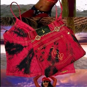 Red and Black Women's Bag
